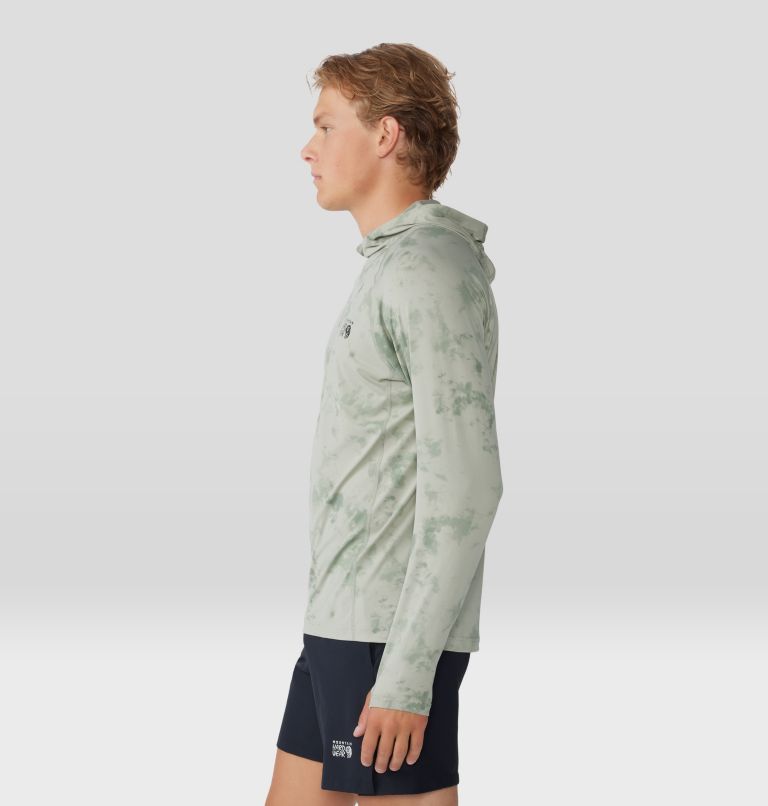 Men's Crater Lake Hoody, Color: White Sage Nebula Print, image 3