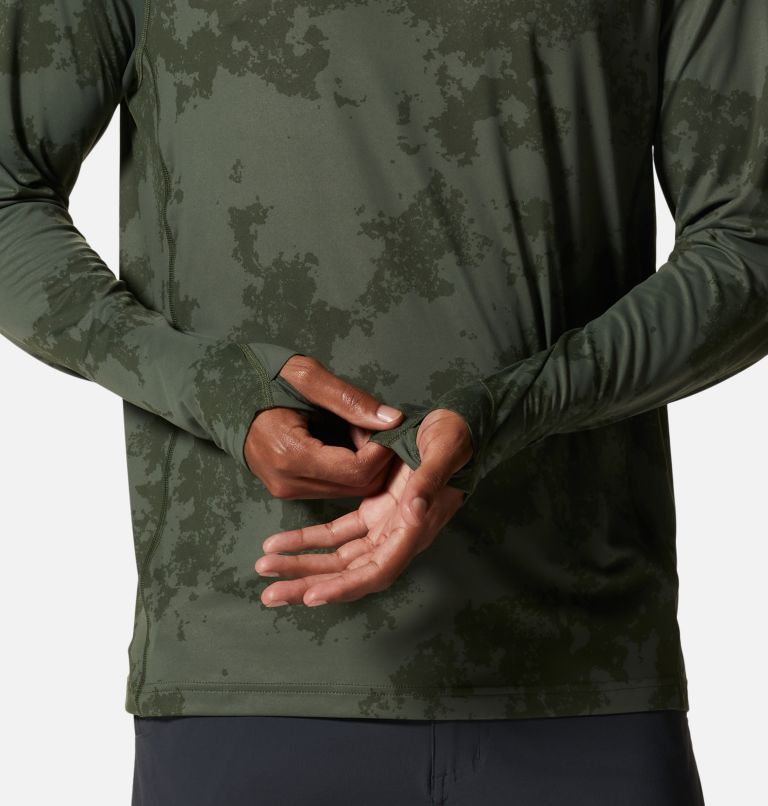 Men's Crater Lake Hoody, Color: Surplus Green Scatter Dye Print, image 5