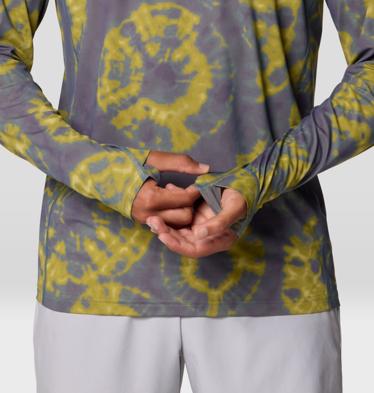 Men's Crater Lake Hoody, Color: Adriatic Blue Spore Dye Print, image 5