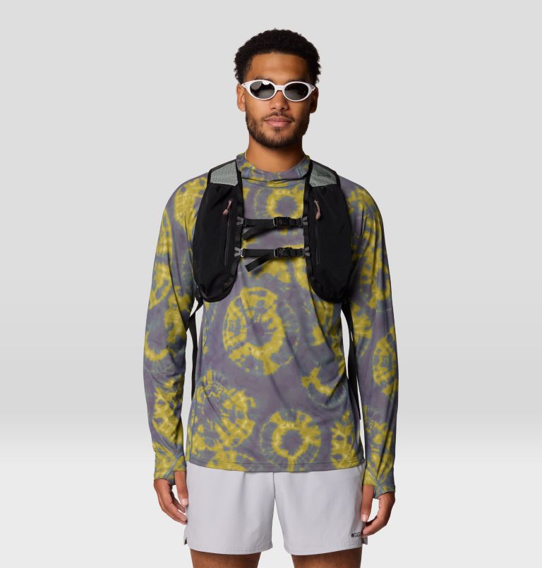 Men's Crater Lake Hoody, Color: Adriatic Blue Spore Dye Print, image 6