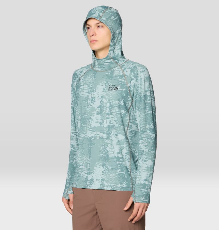 Men's Crater Lake Hoody, Color: Blue Sage Inked Dyed Print, image 5