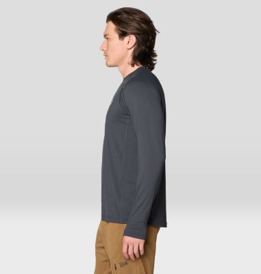 Men's Crater Lake Long Sleeve Crew, Color: Dark Storm, image 44