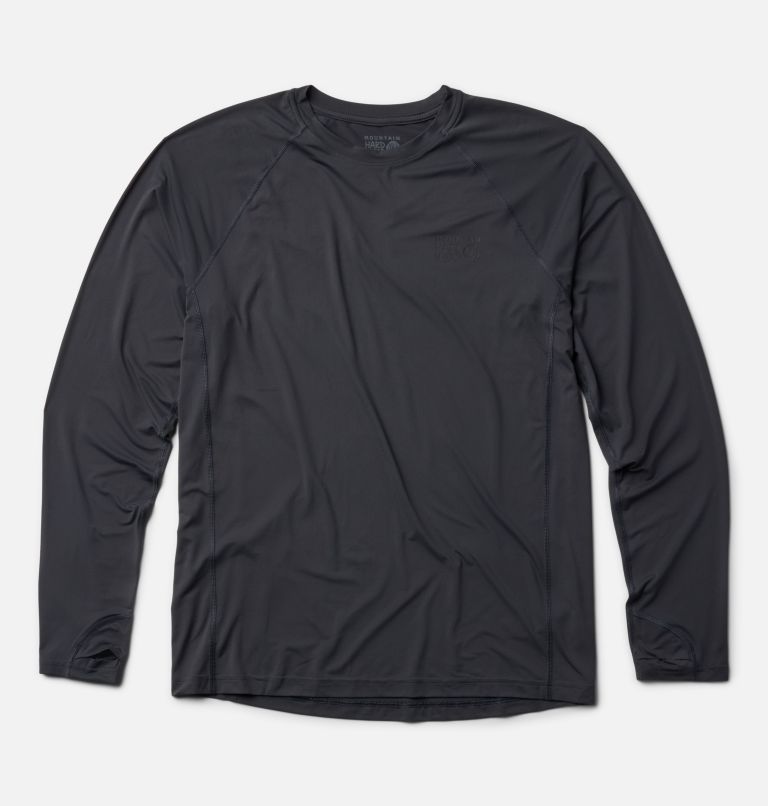 Men's Crater Lake Long Sleeve Crew, Color: Dark Storm, image 2