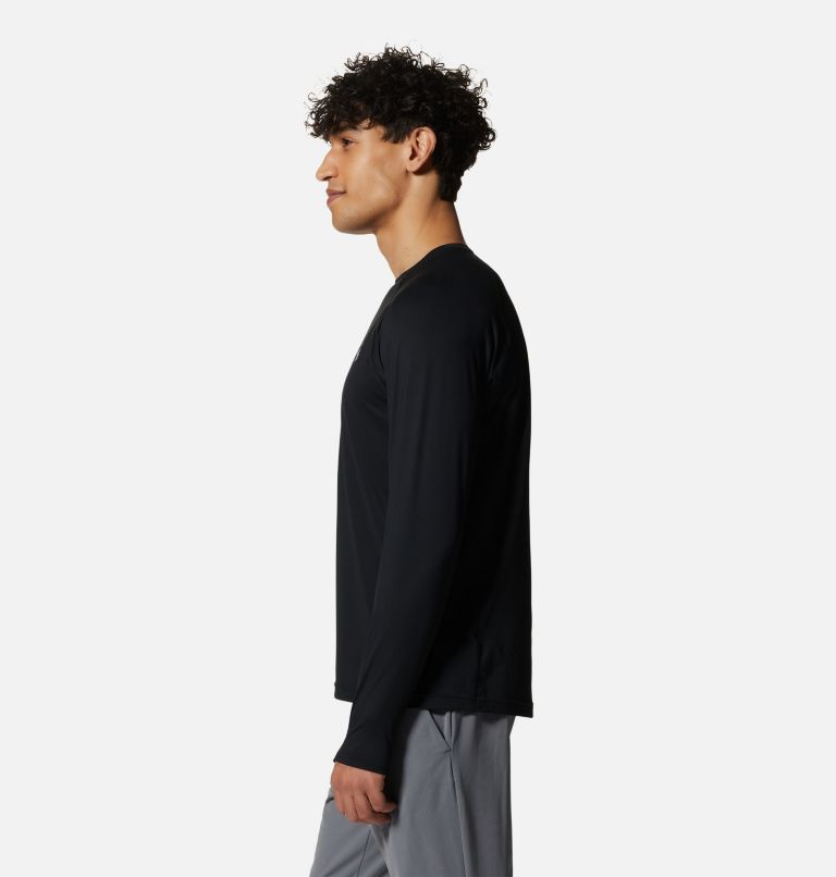 Men's Crater Lake Long Sleeve Crew, Color: Black, image 3