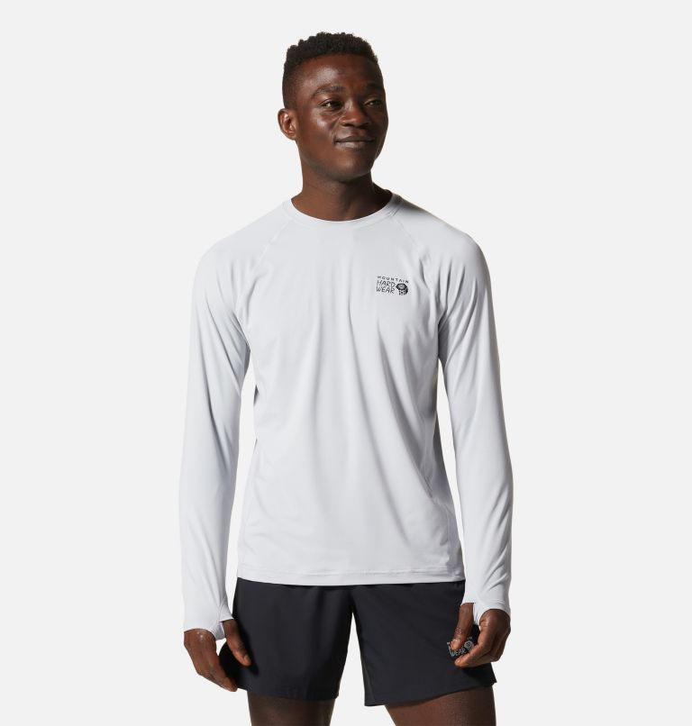 Men's Crater Lake Long Sleeve Crew, Color: Glacial