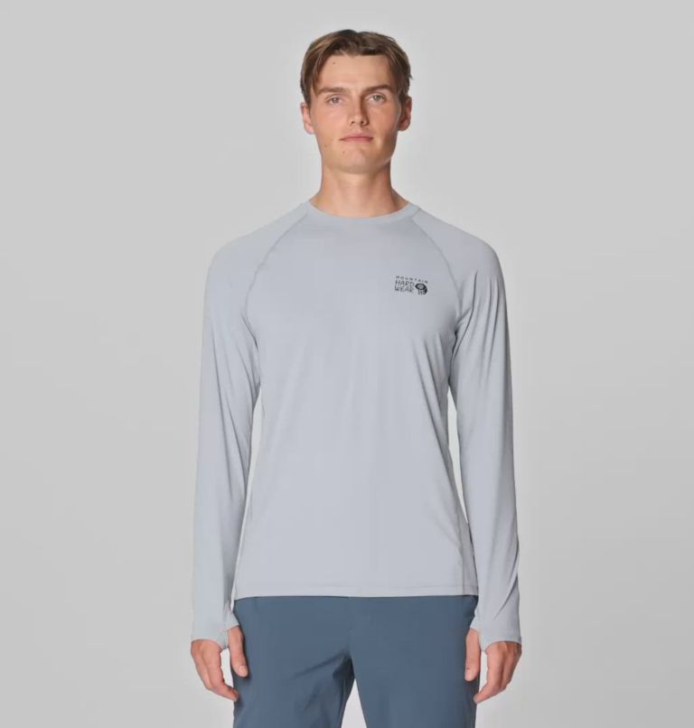 Homme Crater Lake Manches longues Crew, Color: Glacial