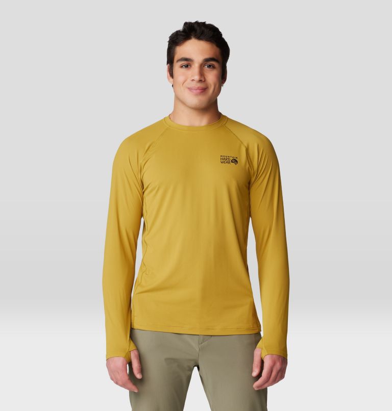 Men's Crater Lake Long Sleeve Crew, Color: Dark Bolt, image 6