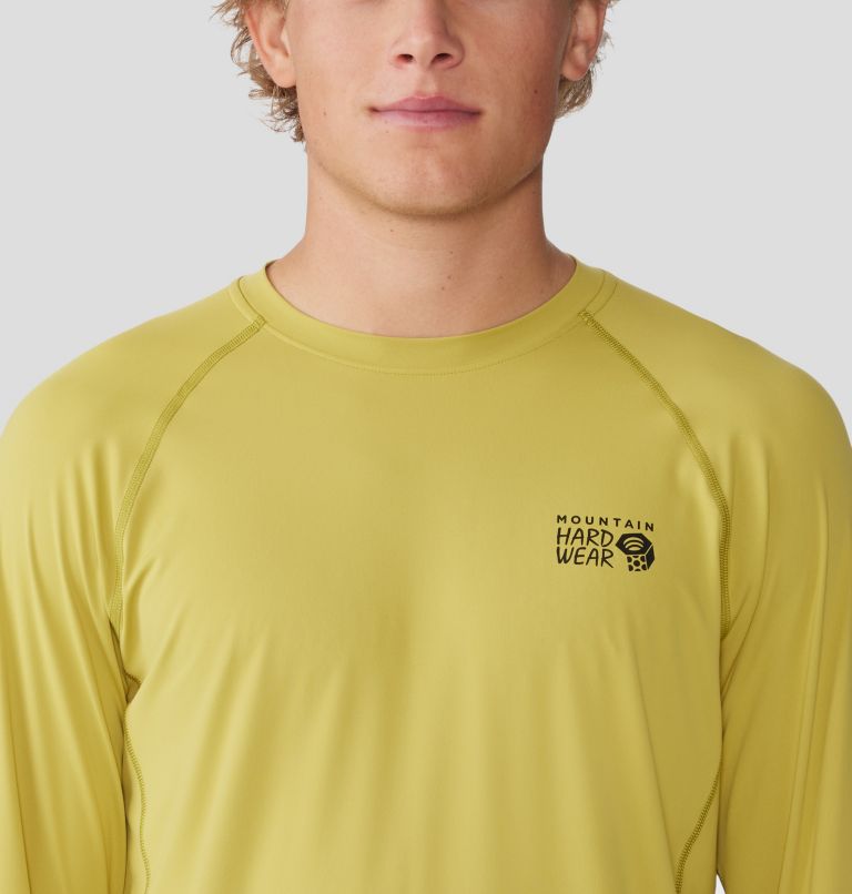 Thumbnail: Men's Crater Lake Long Sleeve Crew, Color: Bright Olive, image 4