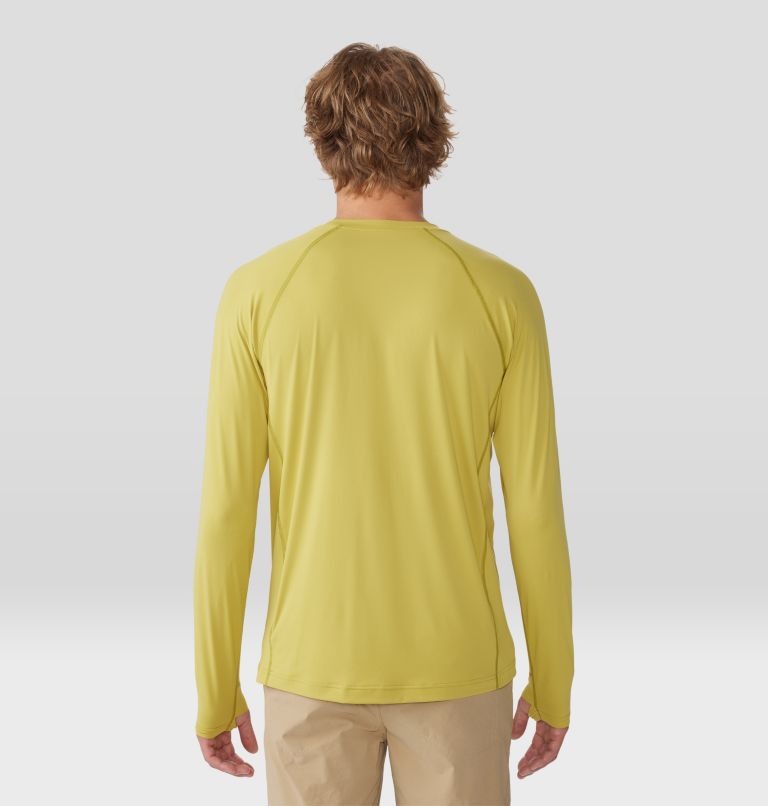 Thumbnail: Men's Crater Lake Long Sleeve Crew, Color: Bright Olive, image 2