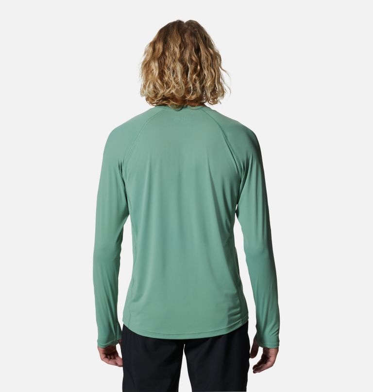 Men's Crater Lake Long Sleeve Crew, Color: Aloe, image 2