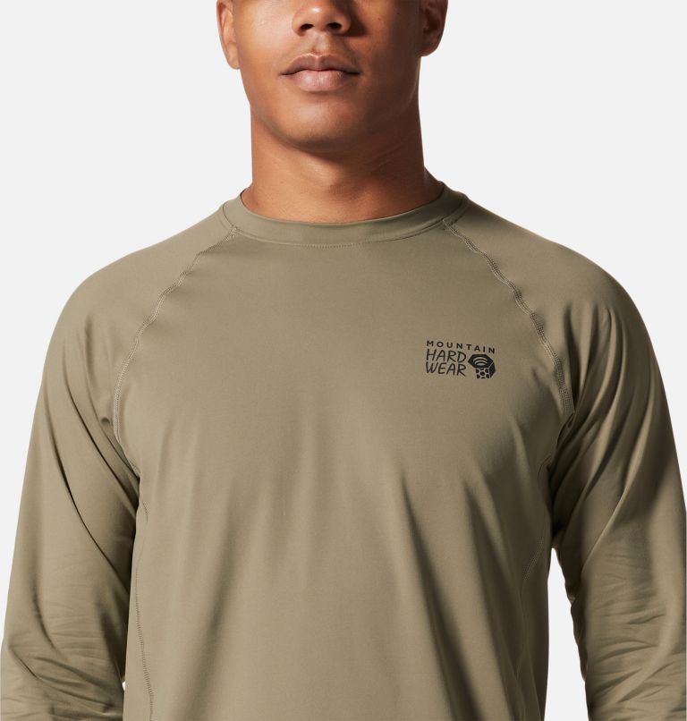 Men's Crater Lake Long Sleeve Crew, Color: Stone Green, image 4