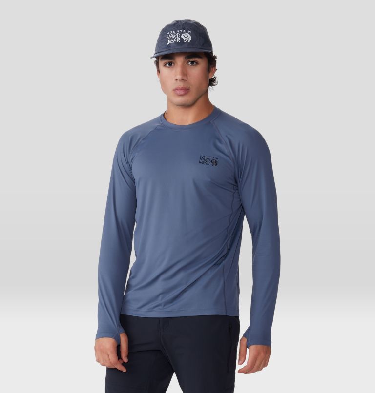 Men's Crater Lake Long Sleeve Crew, Color: Blue Slate, image 6
