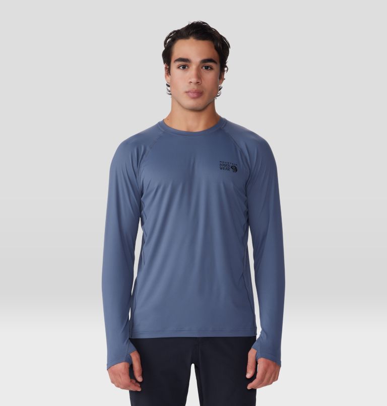 Men's Crater Lake Long Sleeve Crew, Color: Blue Slate, image 1