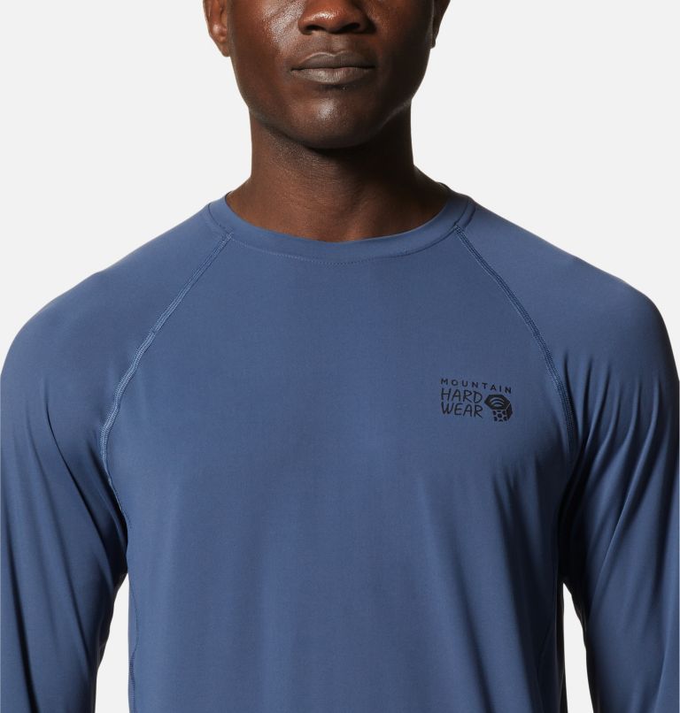 Men's Crater Lake Long Sleeve Crew, Color: Zinc, image 4