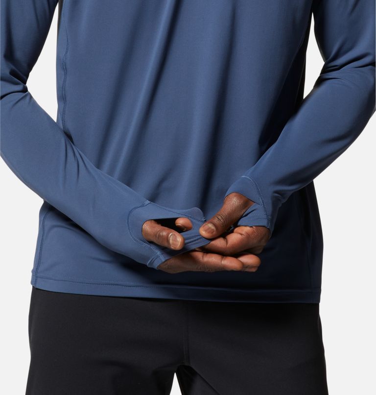 Men's Crater Lake Long Sleeve Crew, Color: Zinc, image 5