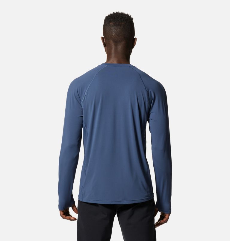 Men's Crater Lake Long Sleeve Crew, Color: Zinc, image 2