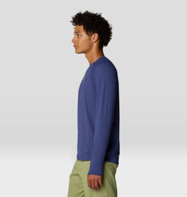 Men's Crater Lake Long Sleeve Crew, Color: Lapis Dusk, image 28