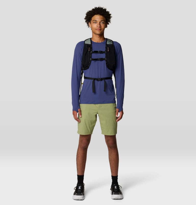 Men's Crater Lake Long Sleeve Crew, Color: Lapis Dusk, image 2