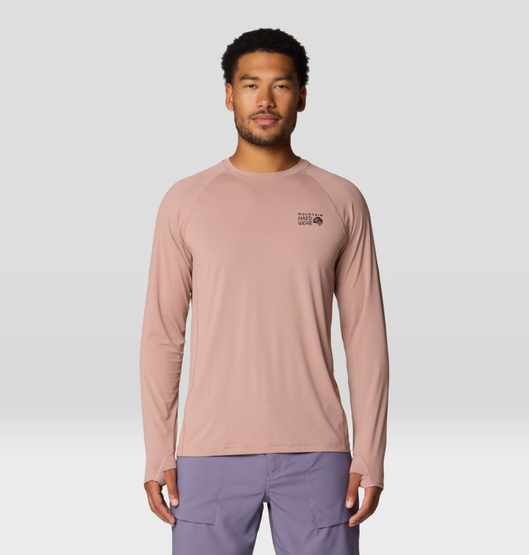 Men's Crater Lake Long Sleeve Crew, Color: Smoky Quartz, image 1