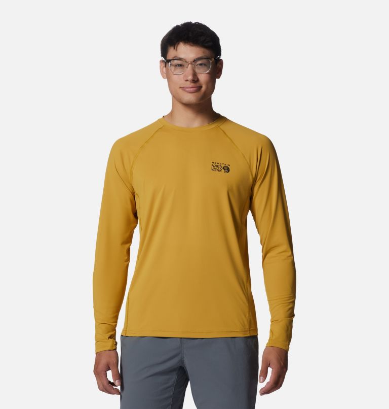 Crater Lake Long Sleeve Crew | 746 | M, Color: Desert Yellow, image 1