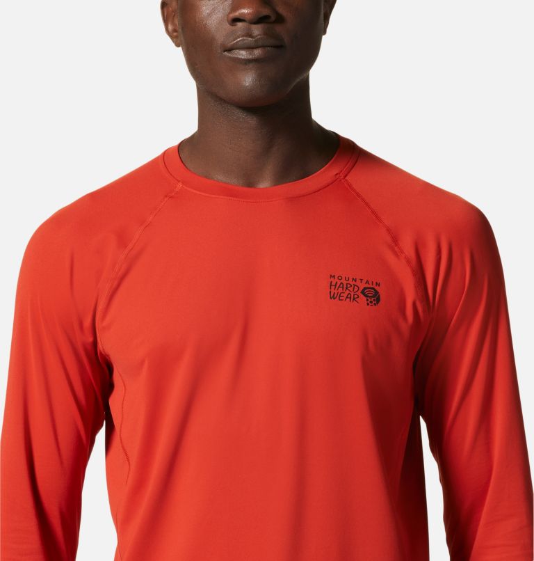 Men's Crater Lake Long Sleeve Crew, Color: Desert Red, image 4