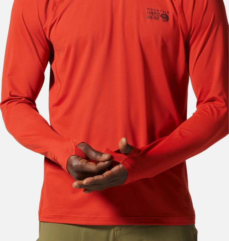 Men's Crater Lake Long Sleeve Crew, Color: Desert Red, image 5