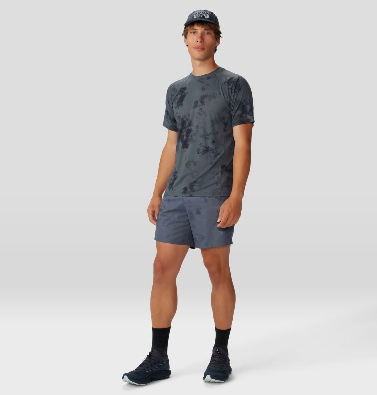 Men's Crater Lake Short Sleeve, Color: Volcanic Nebula Print, image 6
