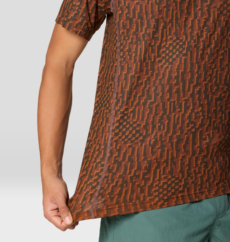 Men's Crater Lake Short Sleeve, Color: Warm Ash Digidaze Print, image 6