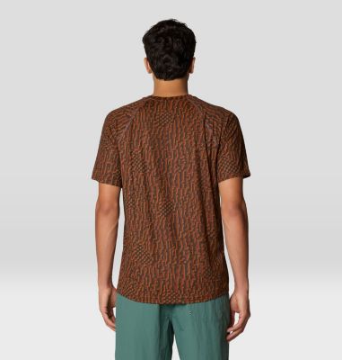 Men's Crater Lake Short Sleeve, Color: Warm Ash Digidaze Print, image 3