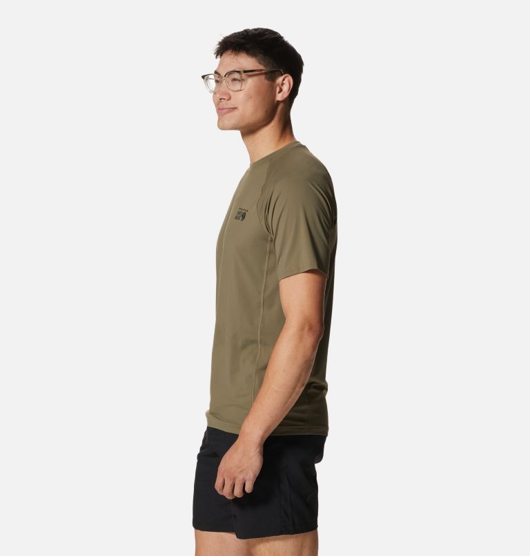 Men's Crater Lake Short Sleeve, Color: Stone Green, image 3