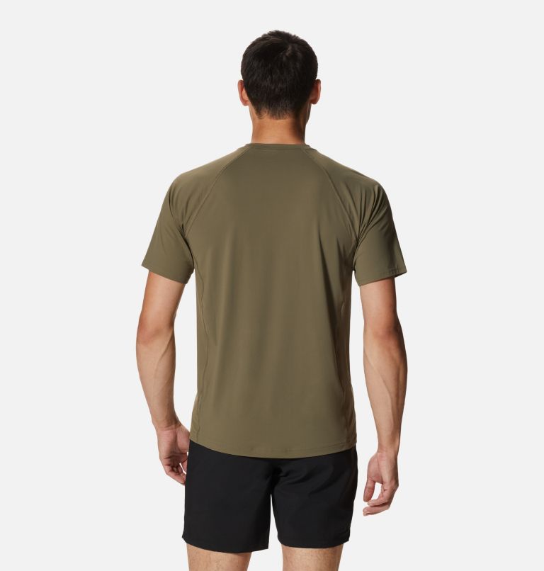 Men's Crater Lake Short Sleeve, Color: Stone Green, image 2
