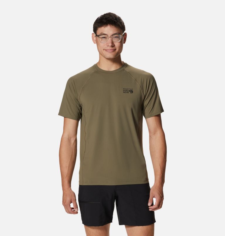 Men's Crater Lake Short Sleeve, Color: Stone Green, image 1