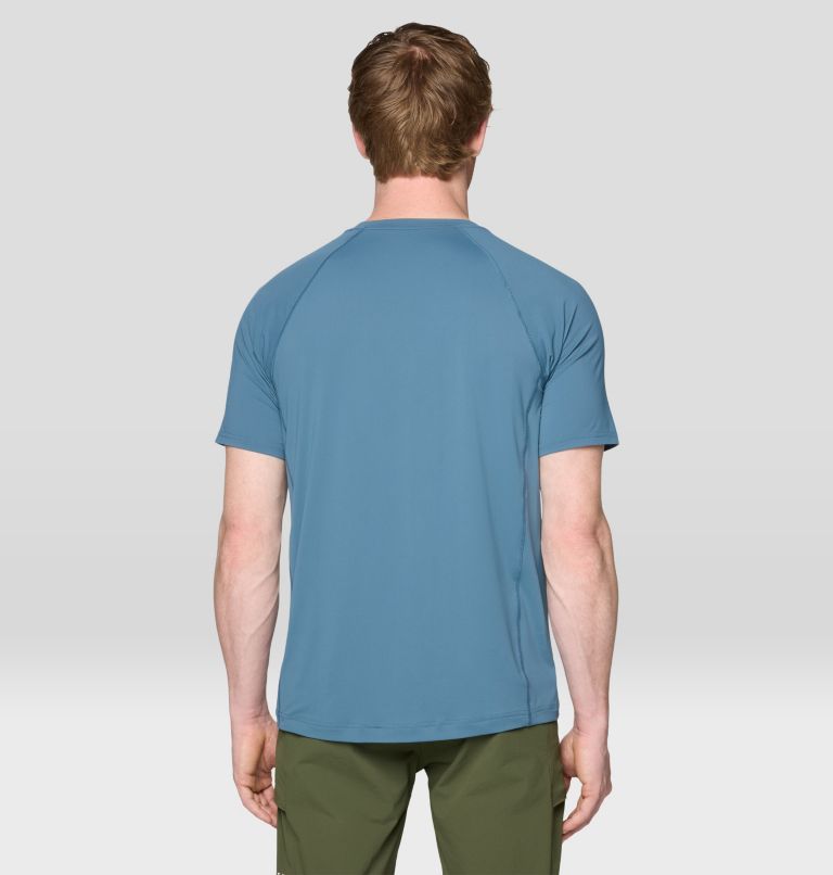 Men's Crater Lake Short Sleeve, Color: Adriatic Blue, image 2