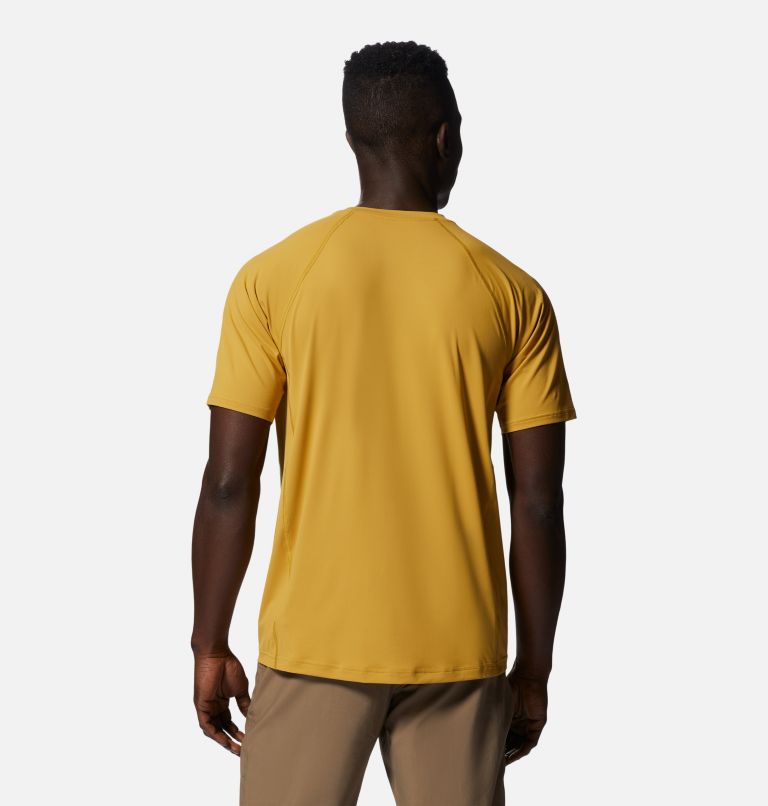 Thumbnail: Men's Crater Lake Short Sleeve, Color: Desert Yellow, image 2