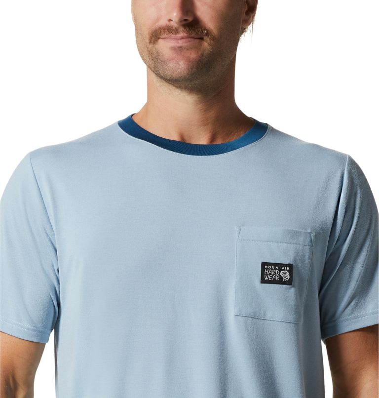 Thumbnail: Wander Pass S/S | 453 | M, Color: Blue Chambray EOE Heather, image 4