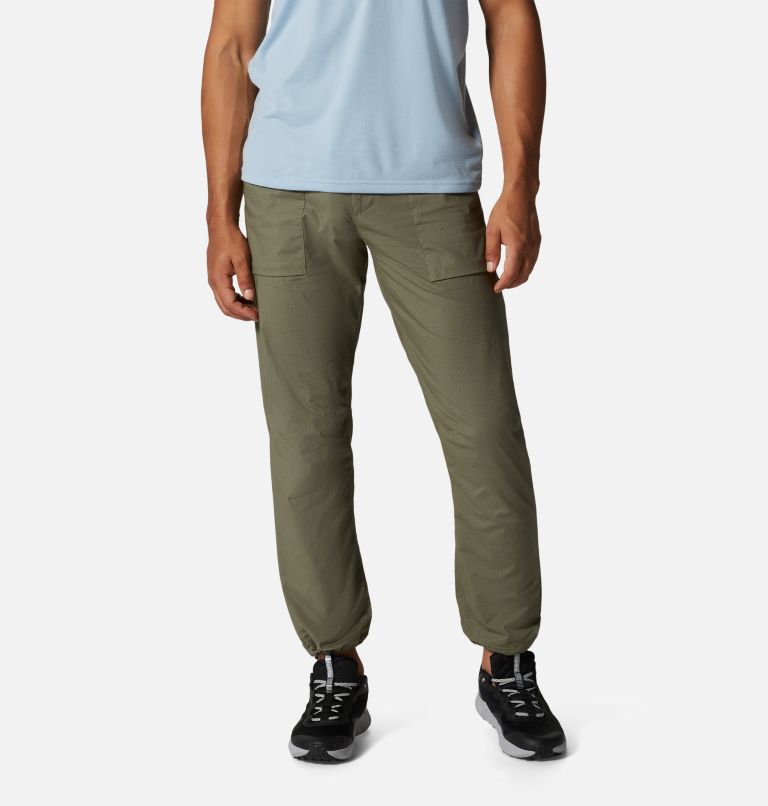Men's J Tree Belted Pant, Color: Stone Green, image 7