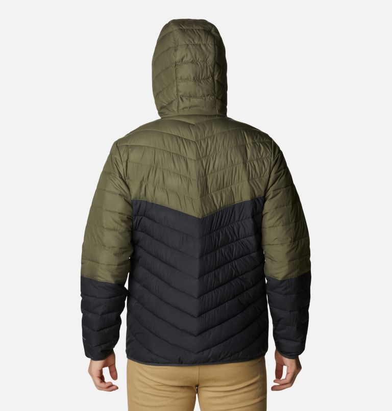 Thumbnail: Men's Eddie Gorge Hooded Insulated Jacket, Color: Shark, Stone Green, image 2