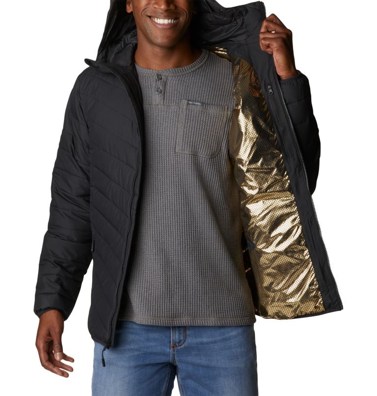Thumbnail: Men's Eddie Gorge Hooded Insulated Jacket, Color: Black, image 5