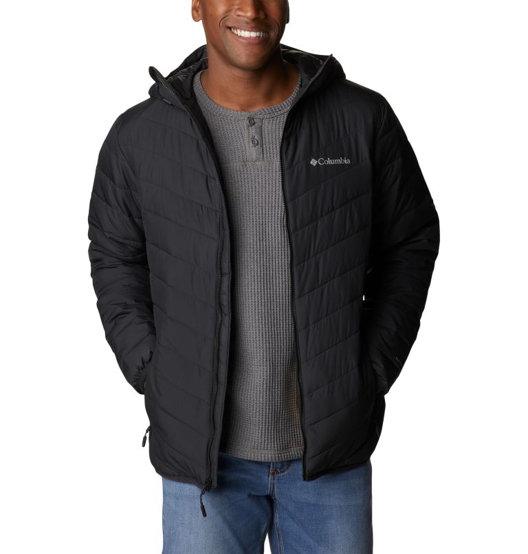 Men's Eddie Gorge Hooded Insulated Jacket, Color: Black, image 7