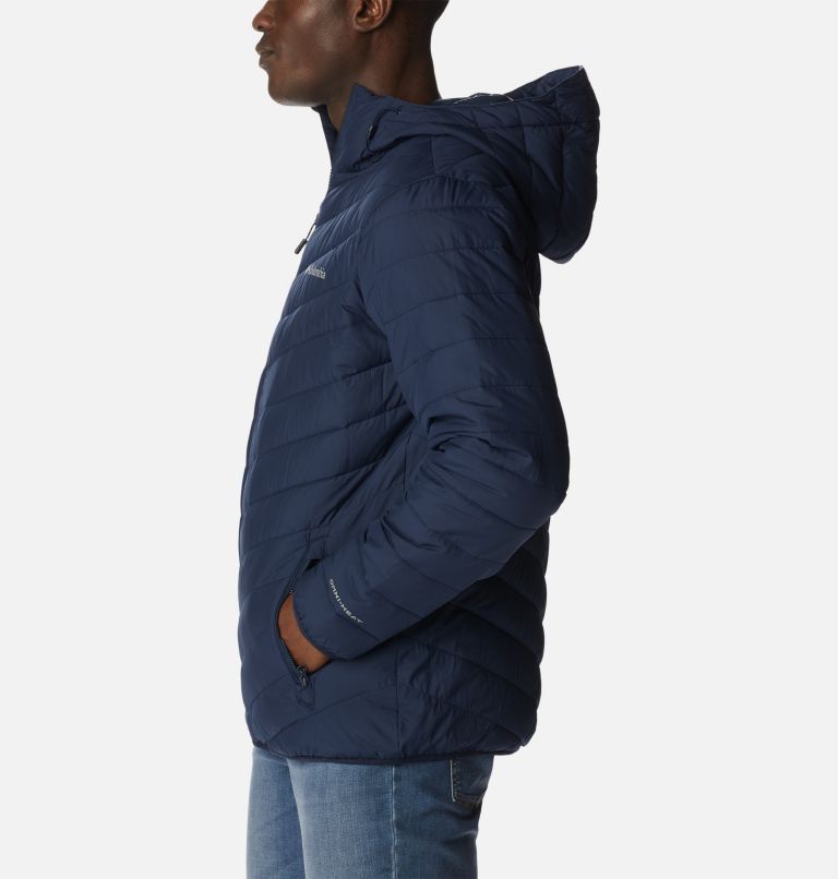 Men's Eddie Gorge Hooded Insulated Jacket, Color: Collegiate Navy, image 3