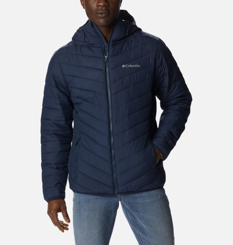 Columbia powder lite discount mens hooded insulated jacket