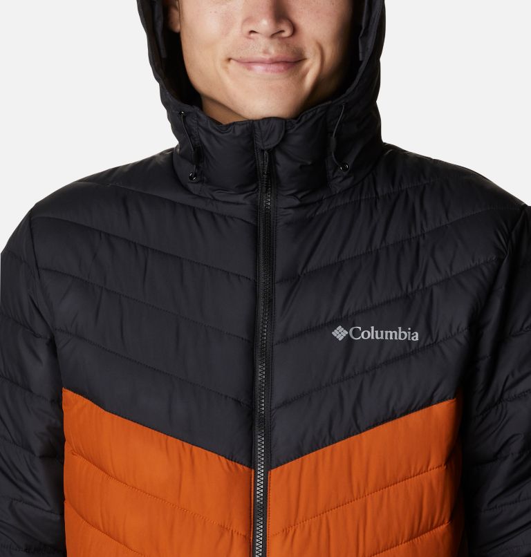 Thumbnail: Men's Eddie Gorge Hooded Insulated Jacket, Color: Warm Copper, Black, image 4