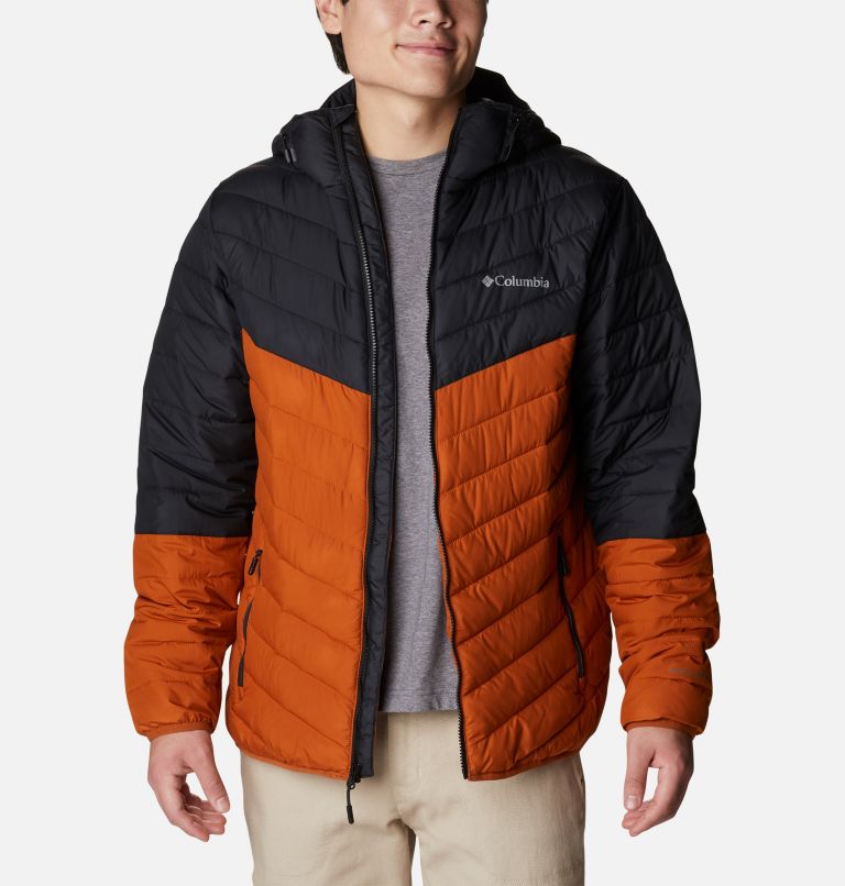 Men's Eddie Gorge Omni-Heat Infinity Hooded Jacket, Color: Warm Copper, Black, image 7