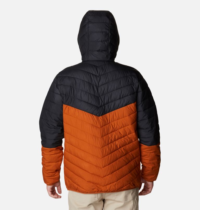 Thumbnail: Men's Eddie Gorge Hooded Insulated Jacket, Color: Warm Copper, Black, image 2
