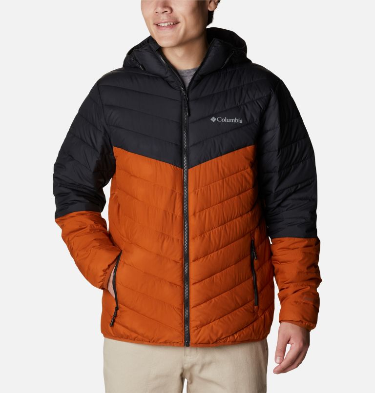 Men's Eddie Gorge Omni-Heat Infinity Hooded Jacket, Color: Warm Copper, Black, image 1