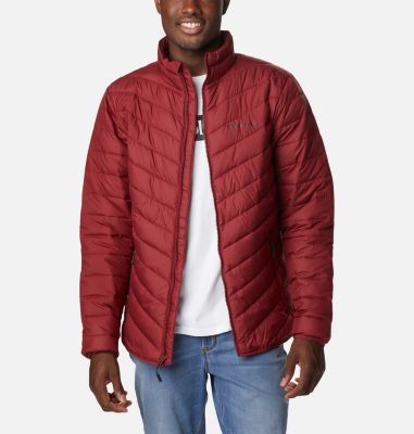 red insulated jacket