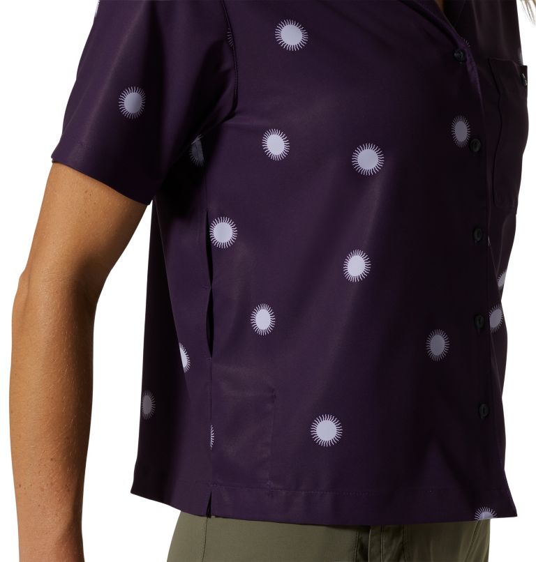 Thumbnail: Shade Lite Short Sleeve Shirt | 508 | M, Color: Night Iris Sun Dot Print, image 6