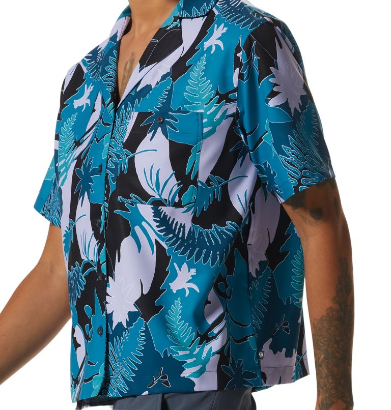 Women's Shade Lite Short Sleeve Shirt, Color: Vinca Flora Print, image 6