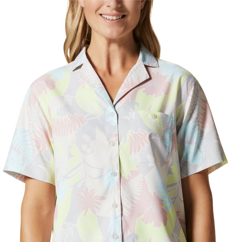 Thumbnail: Women's Shade Lite Short Sleeve Shirt, Color: Pale Rose Flora Print, image 4