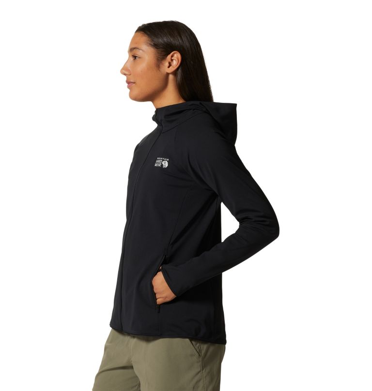 Thumbnail: Women's Mountain Stretch Full Zip Hoody, Color: Black, image 3